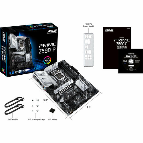 Kit évo Intel Core i5-11600K + Asus Z590-P + Be Quiet ! Dark Rock 4 + 16 Go