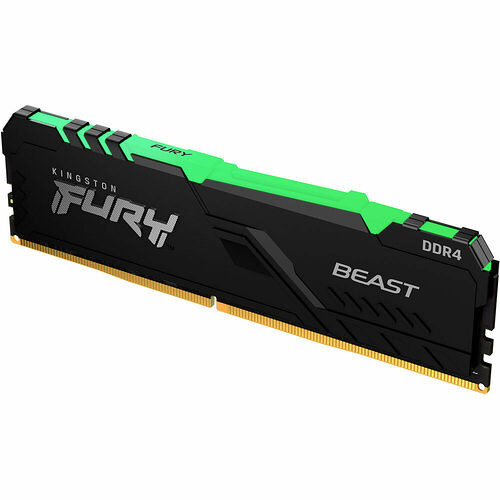 DDR4 Kingston Fury Beast RGB - 64 Go (4 x 16 Go) 3200 MHz - CAS 16