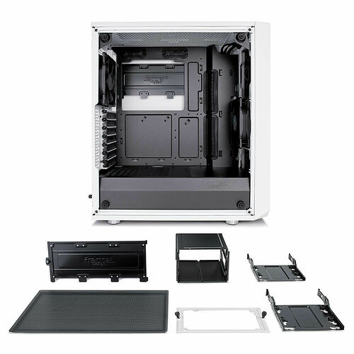 Fractal Design Meshify C Tempered Glass - Blanc