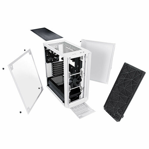 Fractal Design Meshify C Tempered Glass - Blanc