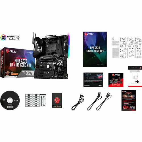 AMD Ryzen 7 3800X (3.9 GHz) + MSI MPG X570 GAMING EDGE WIFI