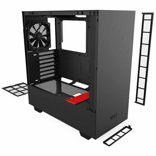 NZXT H510 - Noir mat/Rouge