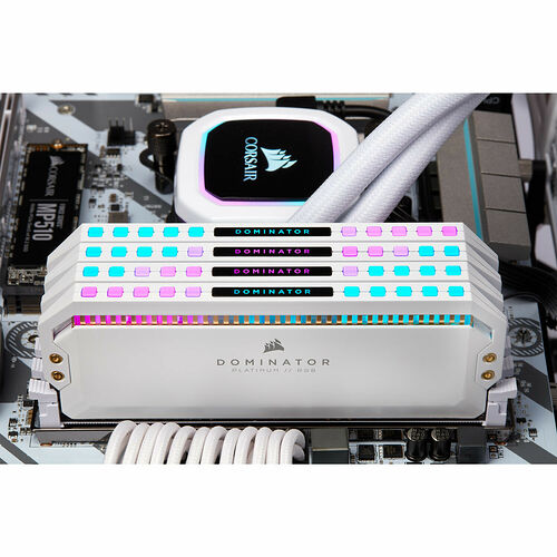 DDR4 Corsair Dominator Platinum RGB Blanc - 32 Go (2 x 16 Go) 3600 MHz - CAS 18