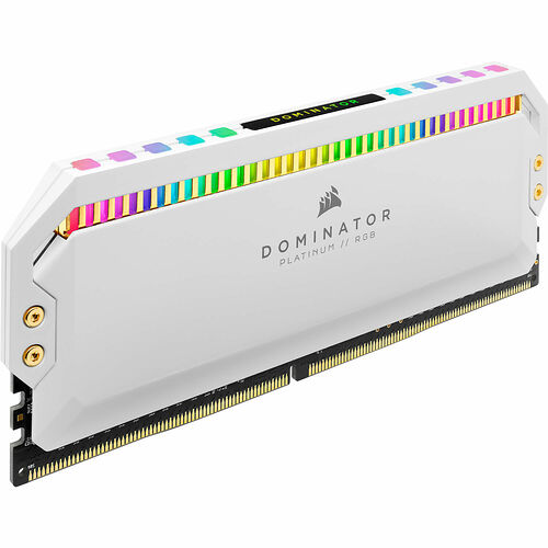 DDR4 Corsair Dominator Platinum RGB Blanc - 32 Go (2 x 16 Go) 3600 MHz - CAS 18