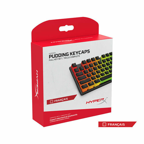 HyperX Pudding Keycaps - Noir (AZERTY)