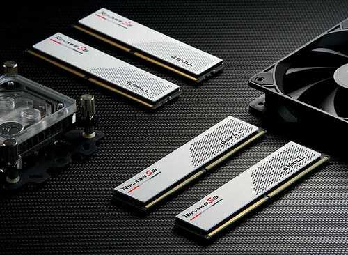 DDR5 G.Skill RipJaws S5 Blanc - 48 Go (2 x 24 Go) 6000 MHz - CAS 30