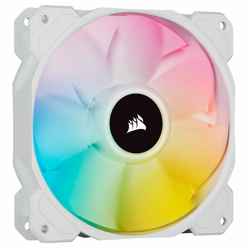 Corsair SP120 RGB Elite - Blanc - 120 mm (Pack de 3) + Lighting Node Core