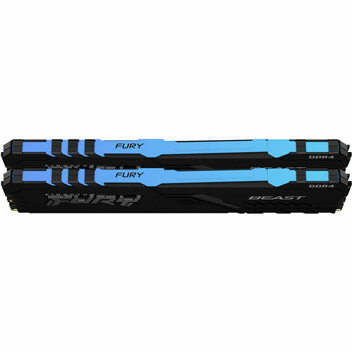 DDR4 Kingston Fury Beast RGB - 64 Go (2 x 32 Go) 3200 MHz - CAS 16