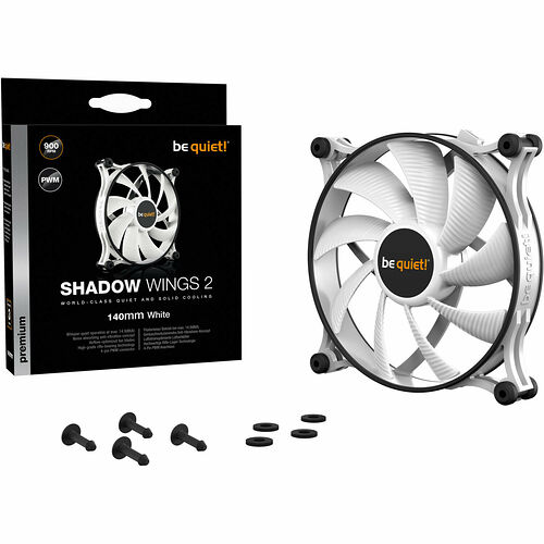 be quiet! Shadow Wings 2 PWM Blanc - 140 mm