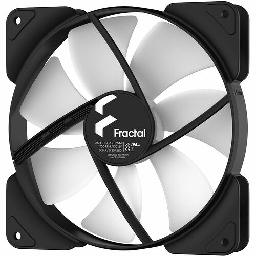 Fractal Design Aspect 14 RGB PMW - 140 mm - Noir