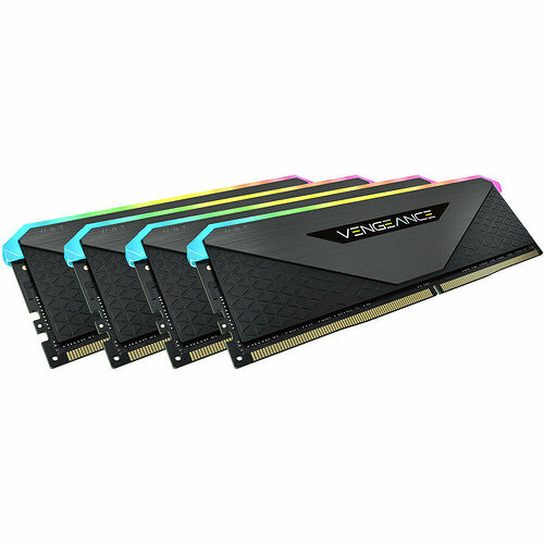 DDR4 Corsair Vengeance RGB RT Noir - 32 Go (4 x 8 Go) 3200 MHz - CAS 16