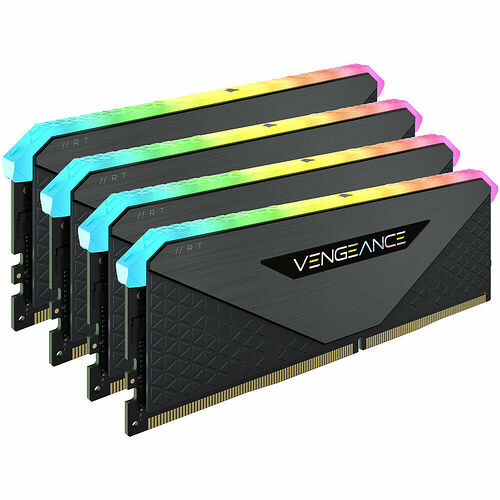 DDR4 Corsair Vengeance RGB RT Noir - 32 Go (4 x 8 Go) 3200 MHz - CAS 16