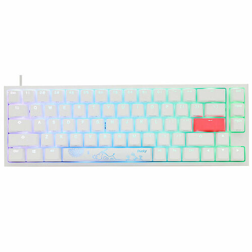 Ducky Channel One 2 SF RGB Blanc (MX RGB Black) (AZERTY)