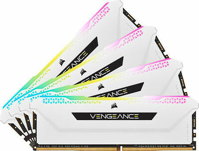 DDR4 Corsair Vengeance RGB PRO SL Blanc - 32 Go (4 x 8 Go) 3600 MHz - CAS 18 (image:2)