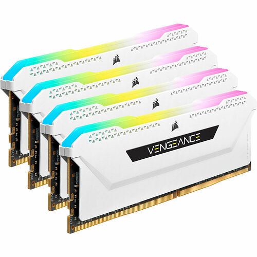 DDR4 Corsair Vengeance RGB PRO SL Blanc - 32 Go (4 x 8 Go) 3600 MHz - CAS 18