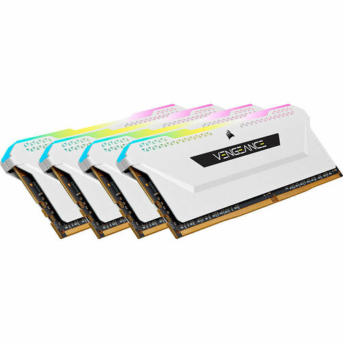DDR4 Corsair Vengeance RGB PRO SL Blanc - 32 Go (4 x 8 Go) 3600 MHz - CAS 18