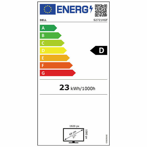 Dell S2721HGF Adaptive Sync (dalle incurvée)