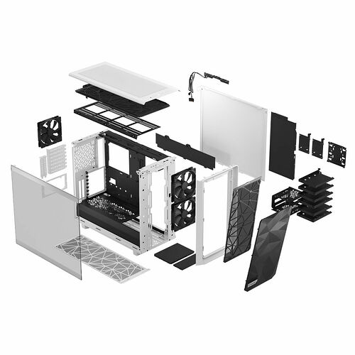 Fractal Design Meshify 2 Clear TG - Blanc