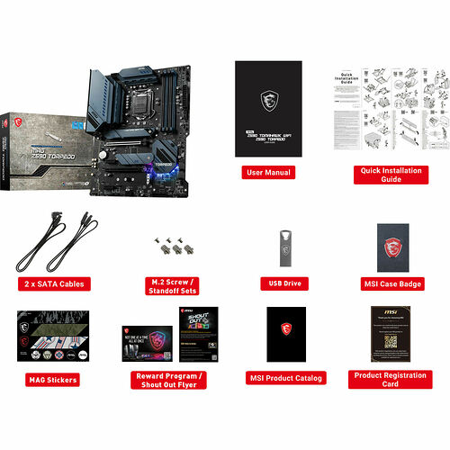 Kit évo Core i5-11600K + MSI MAG Z590 TORPEDO + Dark Rock 4 + 16 Go