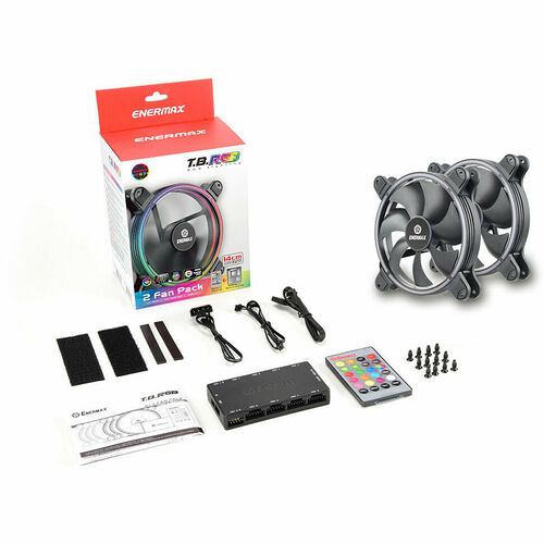 Enermax T.B. RGB - 140 mm (Pack de 2) + Contrôleur + Télécommande