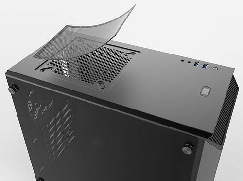 Phanteks Eclipse P300 Tempered Glass - Noir