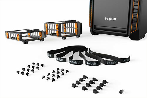 be quiet! Silent Base 601 Window - Noir/Orange