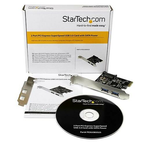 Startech Carte contrôleur USB 3.0 - PCI-Express - 2 ports