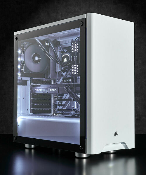 Corsair Carbide 275R Tempered Glass - Blanc