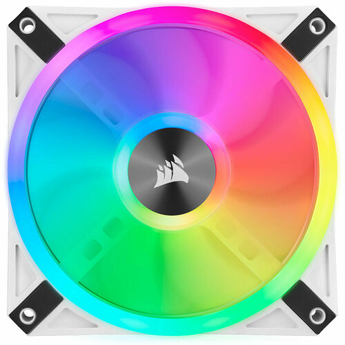 Corsair QL120 RGB - Blanc - 120 mm (Pack de 3) + Lighting Node Core