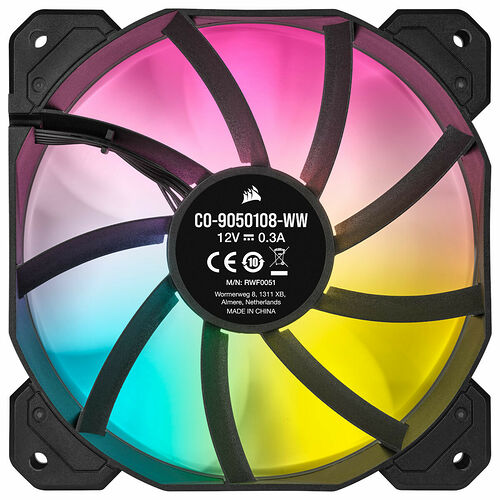 Corsair SP120 RGB Elite - Noir - 120 mm (Pack de 3) + Lighting Node Core