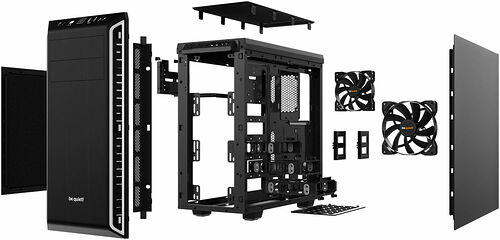 be quiet! Pure Base 600 - Noir/Argent