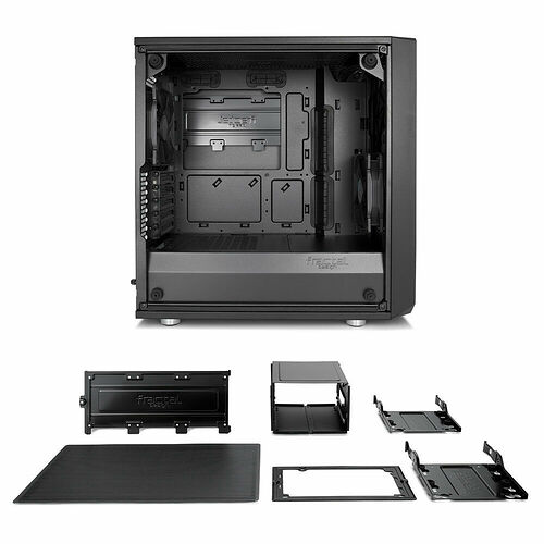 Fractal Design Meshify C Mini Tempered Glass - Noir