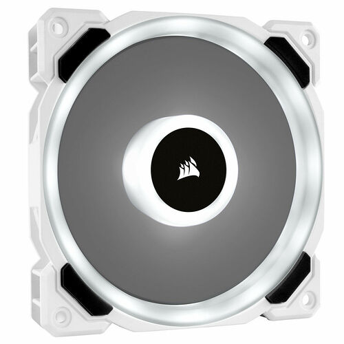 Corsair LL120 RGB - 120 mm (Blanc - Pack de 3) + Contrôleur et Hub RGB