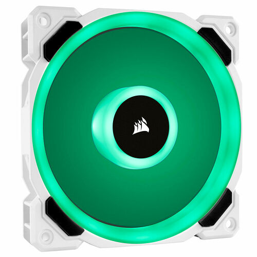 Corsair LL120 RGB - 120 mm (Blanc - Pack de 3) + Contrôleur et Hub RGB
