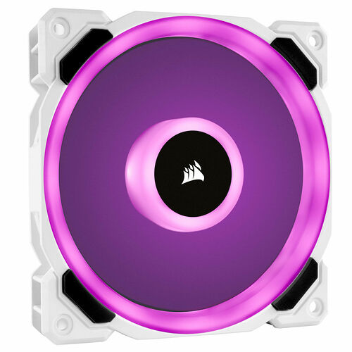 Corsair LL120 RGB - 120 mm (Blanc - Pack de 3) + Contrôleur et Hub RGB