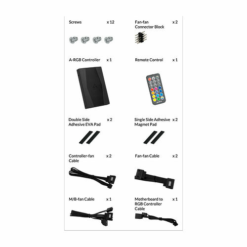Arctic BioniX P120 A-RGB Bundle - 120 mm