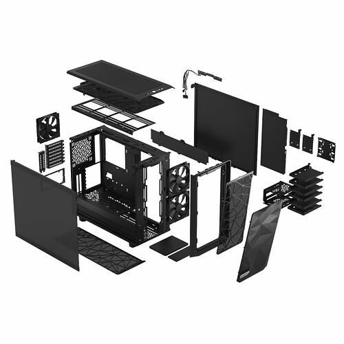 Fractal Design Meshify 2 Dark TG - Noir