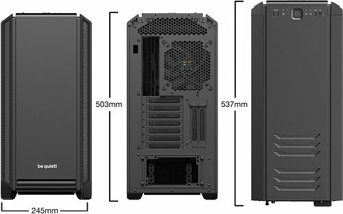 be quiet! Silent Base 601 Window - Noir