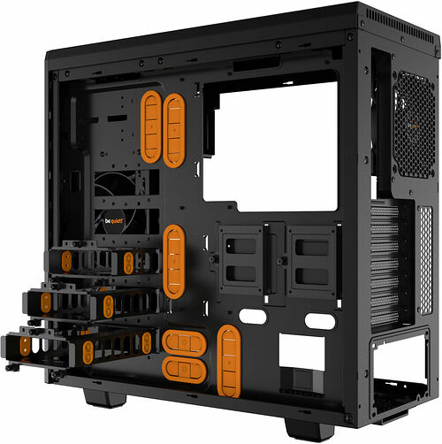 be quiet! Pure Base 600 - Noir/Orange (Version fenêtre)
