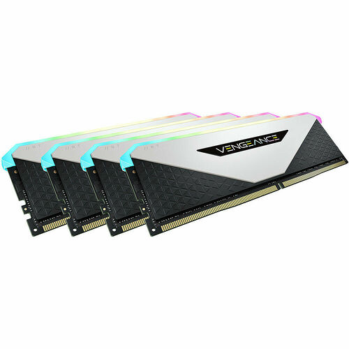 DDR4 Corsair Vengeance RGB RT Blanc - 64 Go (4 x 16 Go) 3200 MHz - CAS 16