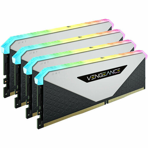 DDR4 Corsair Vengeance RGB RT Blanc - 64 Go (4 x 16 Go) 3200 MHz - CAS 16