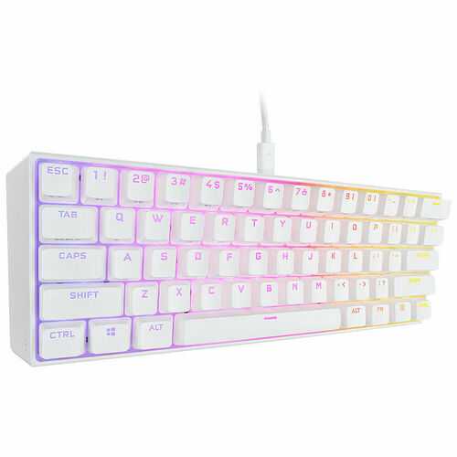 Corsair K65 Mini - Blanc (MX Red) (AZERTY)