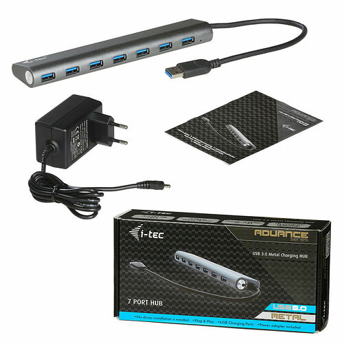 I-Tec USB 3.0 Metal Charging Hub 7 Ports