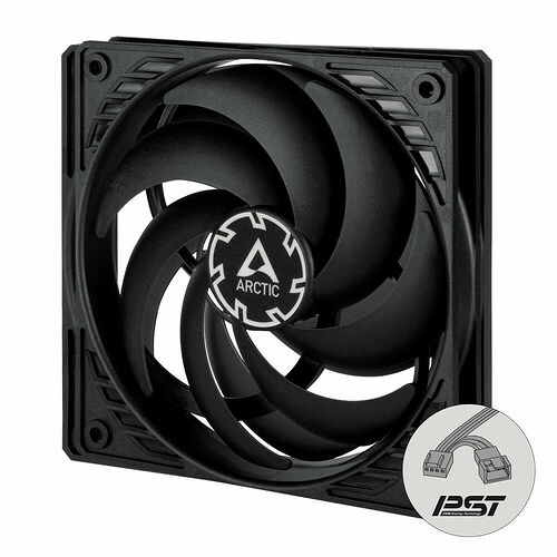 Arctic P12 Slim PWM PST - 120 mm - Noir