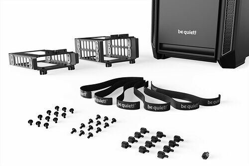 be quiet! Silent Base 601 - Noir/Argent