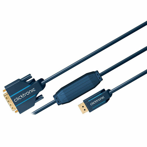 Clicktronic Câble DisplayPort / DVI-D - Noir - 1 m