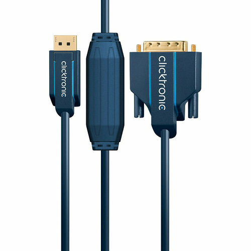 Clicktronic Câble DisplayPort / DVI-D - Noir - 1 m