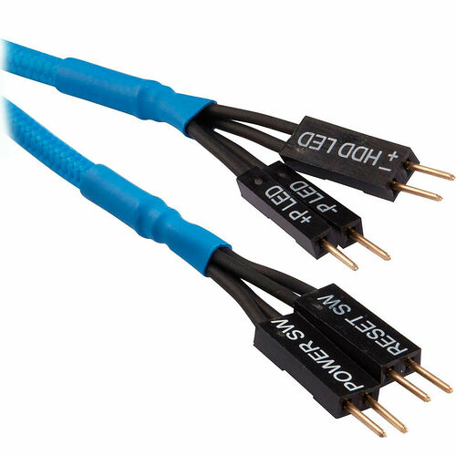 Kit d'extension gainé pour panneau avant (30 cm) - Bleu - Corsair