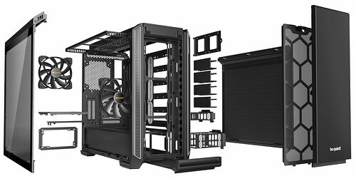 be quiet! Silent Base 601 - Noir/Argent (Version fenêtre)