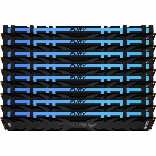 DDR4 Kingston Fury Renegade RGB - 256 Go (8 x 32 Go) 3200 MHz - CAS 16